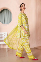 Maria B - 3 Piece Unstitched Printed Lawn Suit | MPT-2504-A