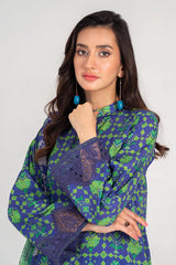 3-PC Unstitched Embroidered Lawn Shirt with Chiffon Dupatta and Trouser CS3-09