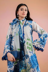 Maria B - 3 Piece Unstitched Printed Lawn Suit | MPS-2510-B