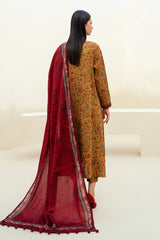 Baroque - 03 pcs Digital Printed Lawn IF-25-021
