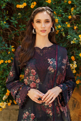 IZNIK- UE-214 - 03 pcs Embroidered Lawn
