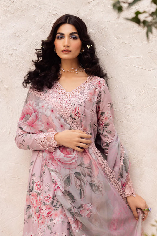 IZNIK Printkari Unstitched Printed  Lawn Suit DL-09