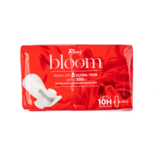 Rivaj Ultra Thin Bloom Sanitary Pads 16 PCS - Large