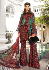 Maria B 03 pcs Un Stitched Suit - MRB 156
