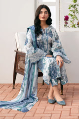 BAROQUE - 03 pcs DIGITAL PRINTED LAWN UF-541