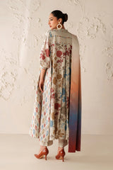Baroque 2 pcs Printed Unstitched Lawn Suit - UF-4300