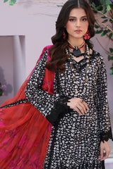 3-PC Unstitched Embroidered Lawn Shirt with Chiffon Dupatta and Trouser CS3-01