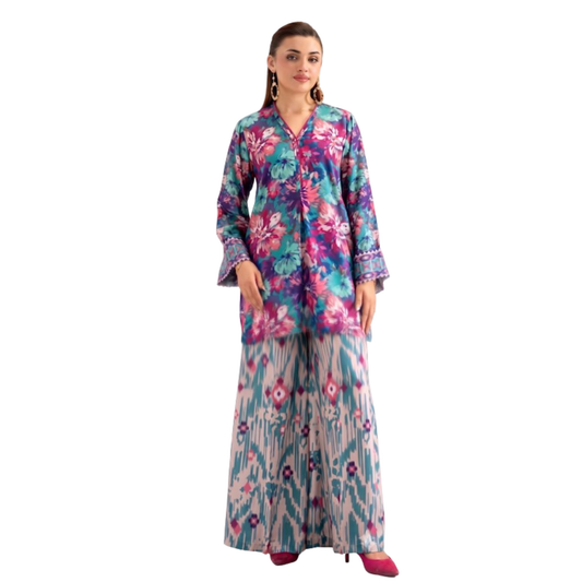 02 Pcs Unstitched Printed Lawn Suit by Gul Ahmed YGA-006