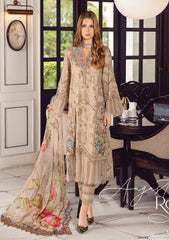 Maria B 03 pcs Un Stitched Suit - MRB 160