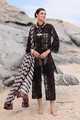 3-PC Unstitched Embroidered Lawn Shirt with Chiffon Dupatta and Trouser CS3-10