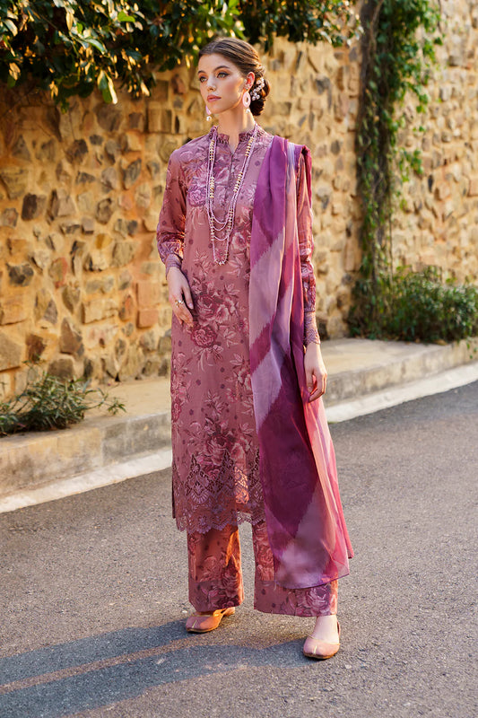 IZNIK- UE-219 - 03 pcs Embroidered Lawn