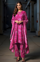 Baroque - 03 pcs Digital Printed Embroidered Lawn IF-25-043