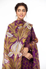 Nishat Linen 3 Piece Printed Suit - 42101648-R