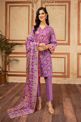 Nishat Linen 3 Piece Printed Suit - 42201284-R