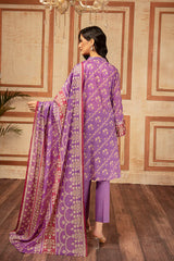 Nishat Linen 3 Piece Printed Suit - 42201284-R