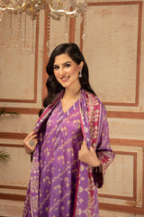 Nishat Linen 3 Piece Printed Suit - 42201284-R