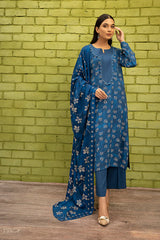 Nishat Linen 3 Piece Printed Suit - 42206502-R