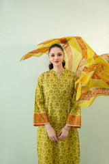 Nishat Linen 3 Piece Printed Suit - 42302112-R