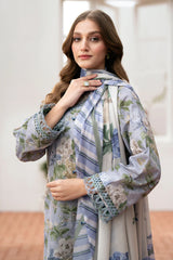 BAROQUE - 03 pcs DIGITAL PRINTED LAWN UF-529