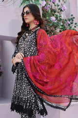 3-PC Unstitched Embroidered Lawn Shirt with Chiffon Dupatta and Trouser CS3-01