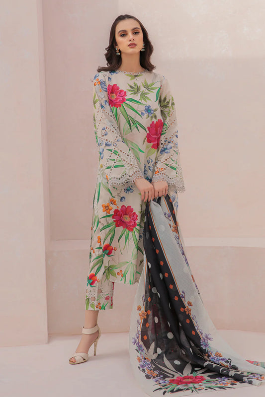 Baroque| 02 pcs Unstitched All over Printed Lawn (WP2404)