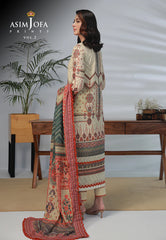 Asim Jofa - 03 pcs Printed Khaddar Suit AJ3P-008