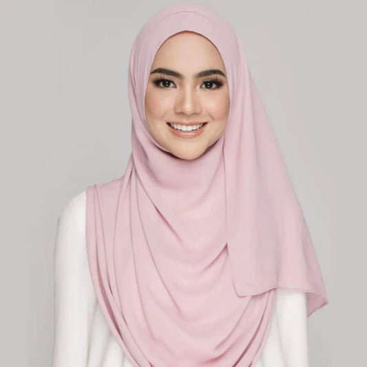 Instant Hijaab with 2 Loops - PINK C-4