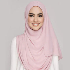 Instant Hijaab with 2 Loops - PINK C-4