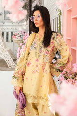 Maria B - 3 Piece Unstitched Embroidered Lawn Suit | MPT-2603-A