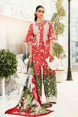 Maria B - 3 Piece Unstitched Embroidered Lawn Suit | MPT-2606-B