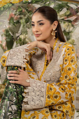 Maria B - 3 Piece Unstitched Embroidered Lawn Suit | MPT-2606-A