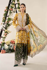 Maria B - 3 Piece Unstitched Embroidered Lawn Suit | MPT-2606-A