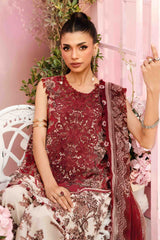 Maria B - 3 Piece Unstitched Embroidered Lawn Suit | MPT-2608-A