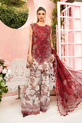 Maria B - 3 Piece Unstitched Embroidered Lawn Suit | MPT-2608-A