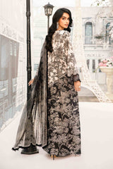 Maria B - 3 Piece Unstitched Embroidered Lawn Suit | MPT-2608-B