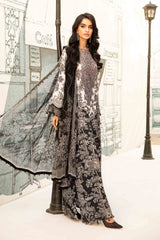 Maria B - 3 Piece Unstitched Embroidered Lawn Suit | MPT-2608-B