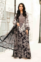 Maria B - 3 Piece Unstitched Embroidered Lawn Suit | MPT-2608-B