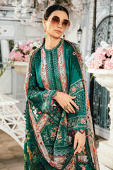 Maria B - 3 Piece Unstitched Embroidered Lawn Suit | MPT-2610-A