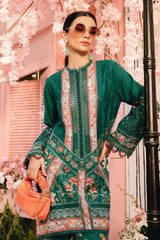 Maria B - 3 Piece Unstitched Embroidered Lawn Suit | MPT-2610-A