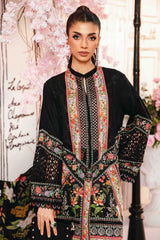 Maria B - 3 Piece Unstitched Embroidered Lawn Suit | MPT-2610-B