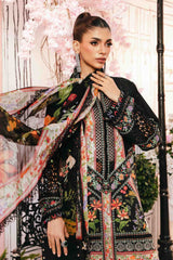Maria B - 3 Piece Unstitched Embroidered Lawn Suit | MPT-2610-B