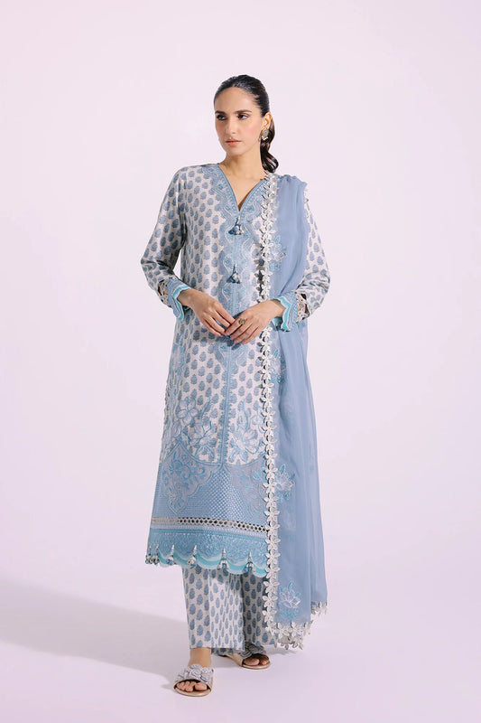 Ethnic | 03 pcs Embroidered Rozana Collection SS 24 | E0413/203/615