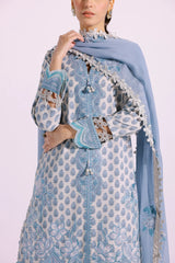 Ethnic | 03 pcs Embroidered Rozana Collection SS 24 | E0413/203/615