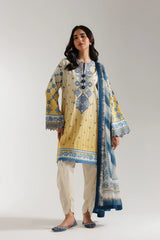 Ethnic 3 Piece Printed Suit - 203/629