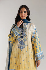 Ethnic 3 Piece Printed Suit - 203/629