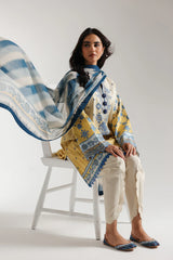 Ethnic 3 Piece Printed Suit - 203/629