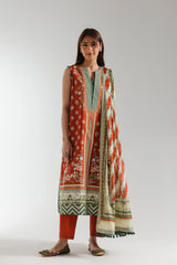 Ethnic 3 Piece Printed Suit - 202/305
