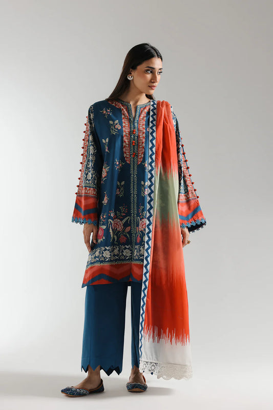 Ethnic 3 Piece Printed Suit - 202/622