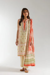 Ethnic 3 Piece Printed Suit - 202/225
