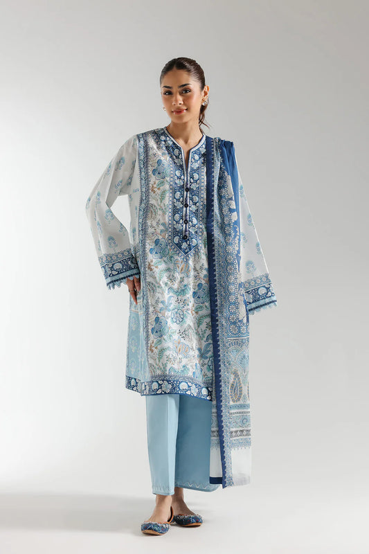 Ethnic 3 Piece Printed Suit -202/604